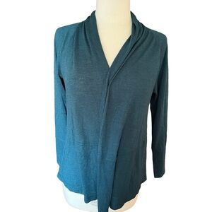Ann Taylor Loft Teal Wrap Cardigan